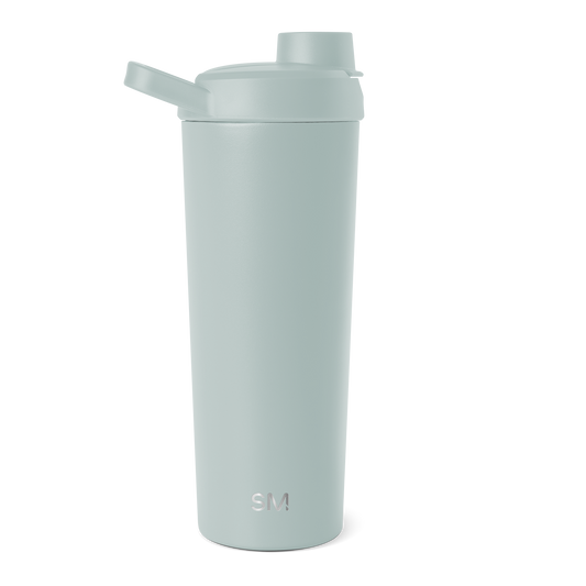 Sage green matte finish relay bottle with soft, understated aesthetic against neutral background